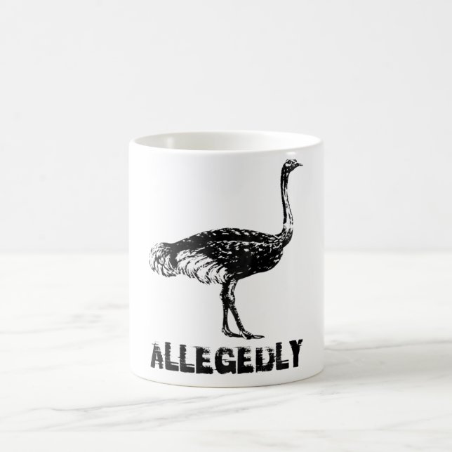 Retro angeblich Ostrich Kaffeetasse (Mittel)