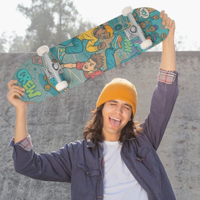 Retro Angesagt-Hop Street Style Skate Art Skateboard (Retro Hip-Hop Street Style Skate Art Skateboard)