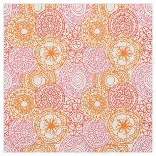 Retro Angesagte Fun Happy Summer Floral Muster Stoff