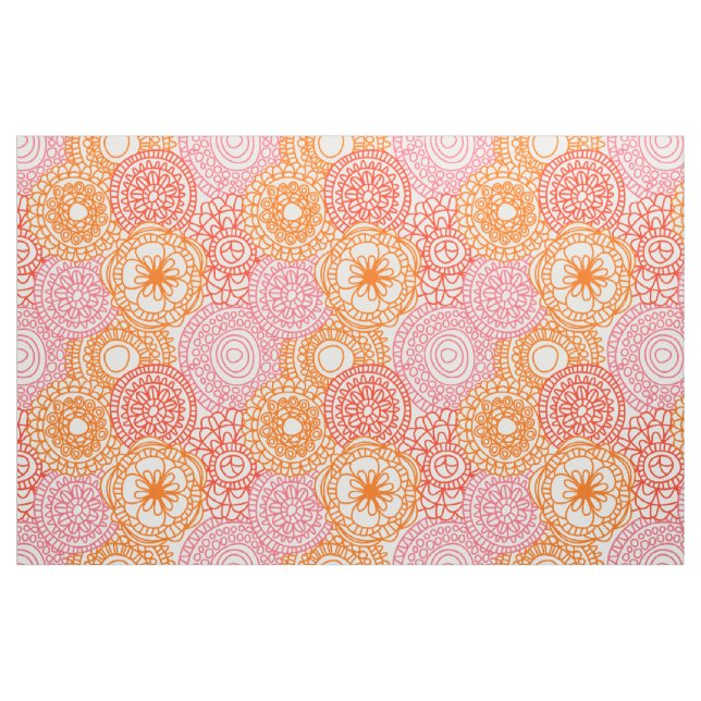 Retro Angesagte Fun Happy Summer Floral Muster Stoff (Fat Quarter (45,7 x 55,9 cm))