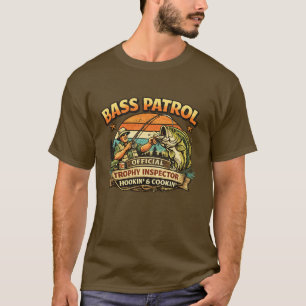 Retro-Angler-Shirt – Offizieller Trophäen-Inspekto T-Shirt