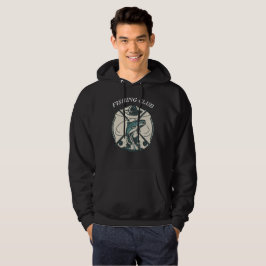 Retro-Anglerclub-Bass-Grafik Vintage-Bekleidung Hoodie