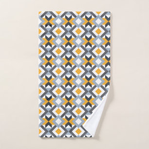 Retro Angles Abstraktes geometrisches Muster Handtuch