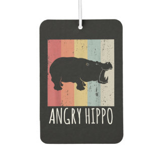 Retro Angry Hippo - Vintager Hippopotamus Autolufterfrischer