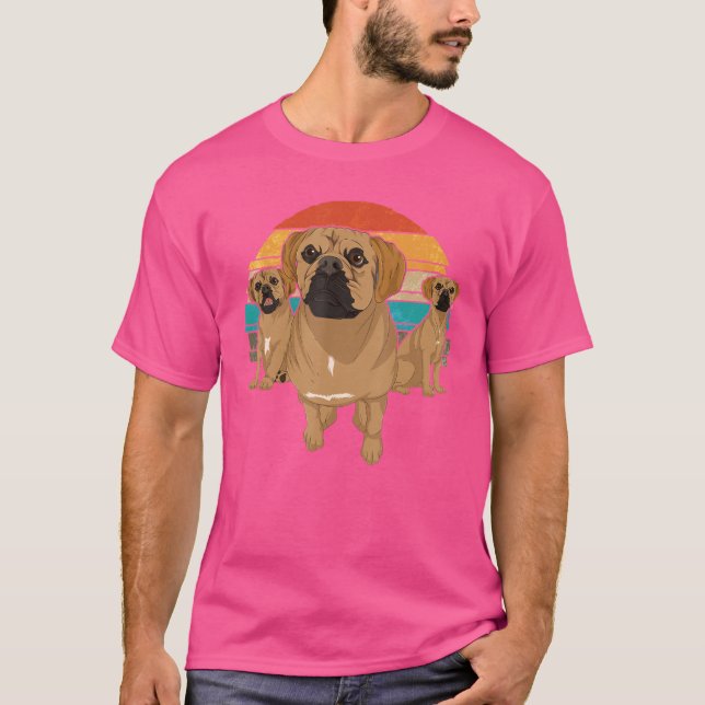 Retro Animal Dog Eigentümer Eigentümer Haustier Ei T-Shirt (Vorderseite)