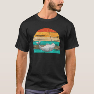 Retro Animal Narwhal 1 T-Shirt