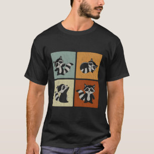 Retro Animal Racoon T-Shirt