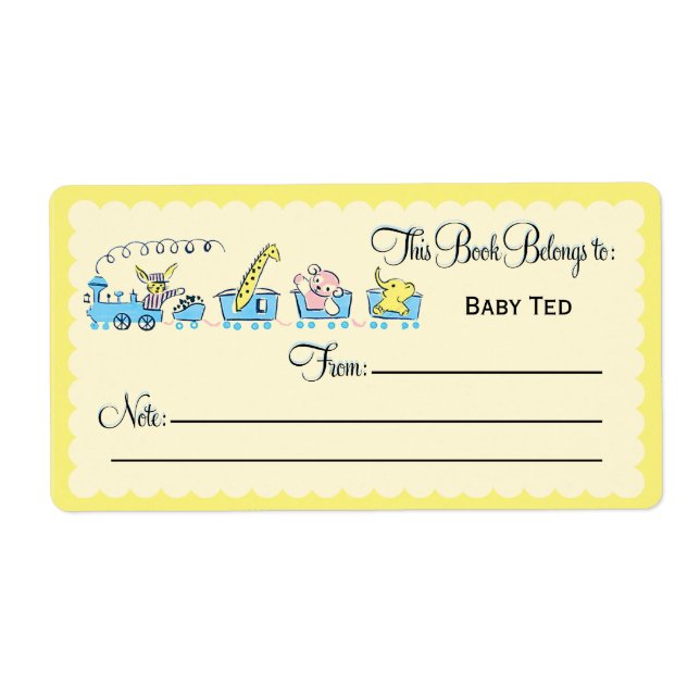 Retro Animal Train Buchzeichen (Vorne)