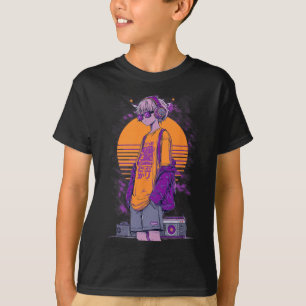 Retro-Anime-Gamer-Junge T-Shirt