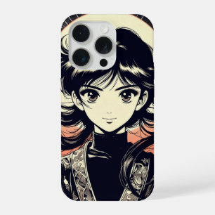Retro-Anime-Mädchen Vintage-Manga-iPhone-Hülle iPhone 15 Pro Hülle