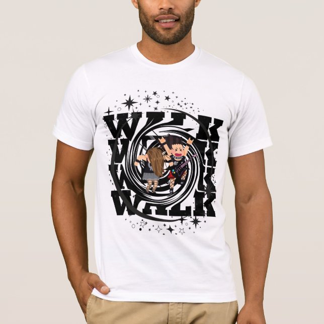 Retro Anime Star Warrior T - Shirt (Vorderseite)