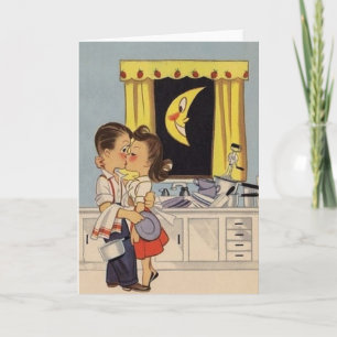 Retro Anniversary Greeting Card Karte