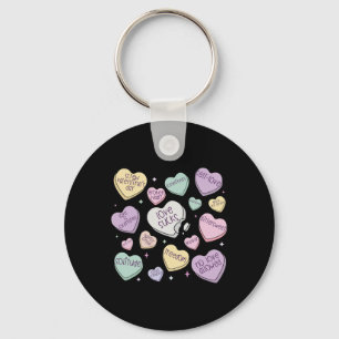 Retro Anti-Valentins-Schokolade Vintage Herz Liebe Schlüsselanhänger