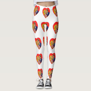 Retro Anti-Valentinstag Leggings