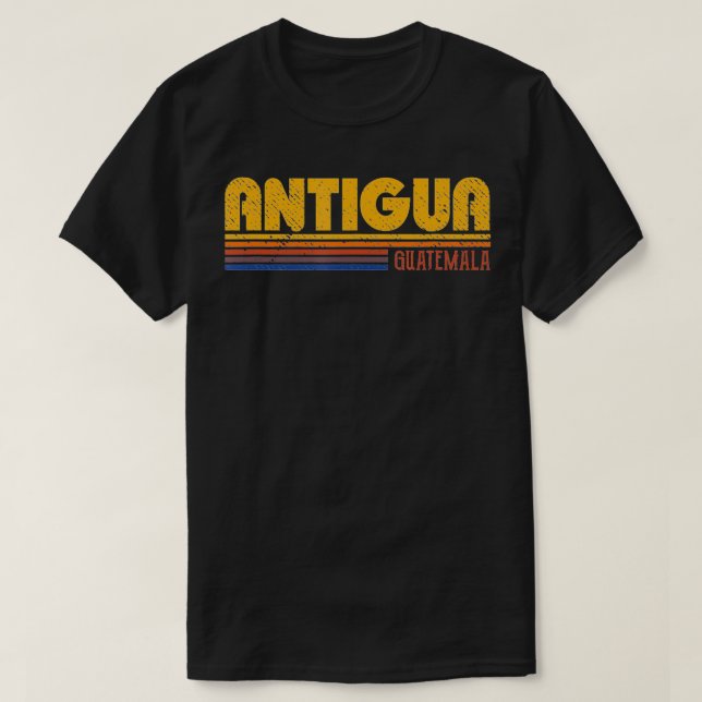 Retro Antigua Guatemala Vintager Stil T-Shirt (Design vorne)