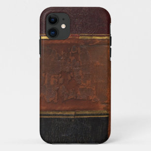 Retro Antiquariat Buch, braun imitiertes Leder Case-Mate iPhone Hülle