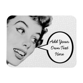 Retro-Anweisung Magnet