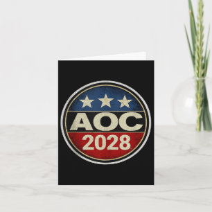 Retro Aoc 2028 Kampf Oligarchie Protest Résist Ber Karte