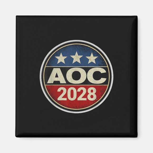 Retro Aoc 2028 Kampf Oligarchie Protest Résist Ber Magnet (Vorne)