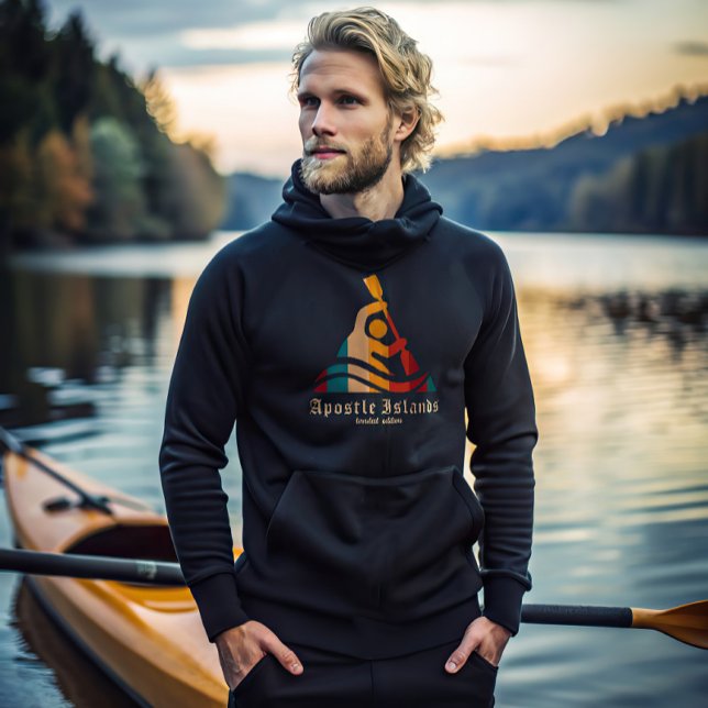 Retro Apostle Islands Kayaking Hoodie (Von Creator hochgeladen)