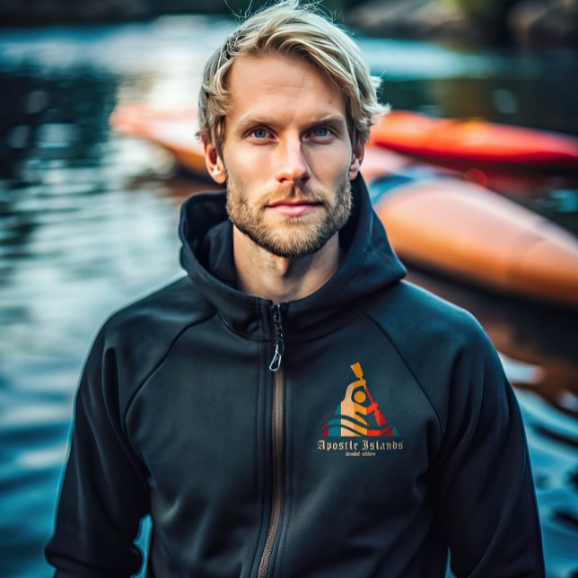 Retro Apostle Islands Kayaking Hoodie (Von Creator hochgeladen)