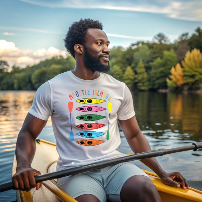 Retro Apostle Islands Kayaking T-Shirt (Von Creator hochgeladen)