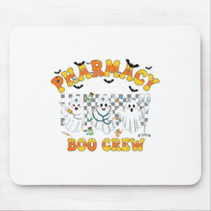 Retro-Apotheke Boo-Crew Geist-Techniker Halloween Mousepad