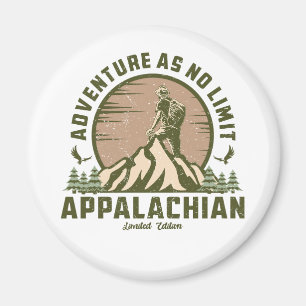 Retro Appalachian Mountains Wandern Sonnenuntergan Magnet