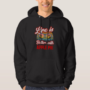 Retro Apple Pie Sunset Life ist besser mit Apple P Hoodie