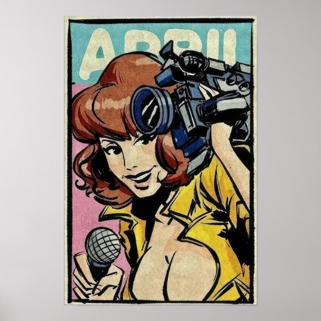 Retro April Ninja Poster (Vorne)