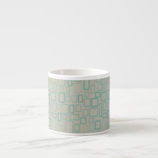 Retro Aqua Espressotasse (Vorderseite)