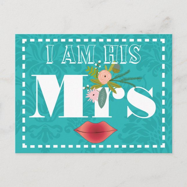 Retro Aquamarine rosa Korallensohle Postkarte (Vorderseite)