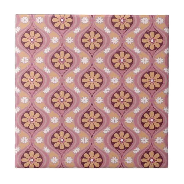 Retro Arabeske Fliese (Vorderseite)