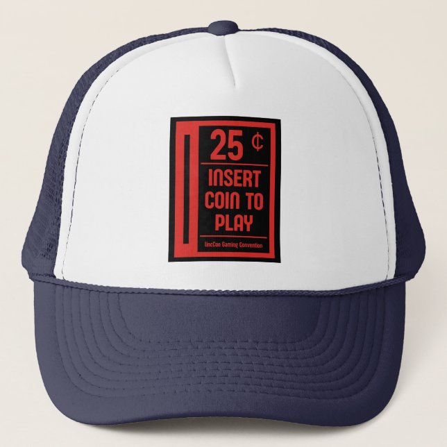 Retro Arcade Coin Slot Shirt Truckerkappe (Vorderseite)