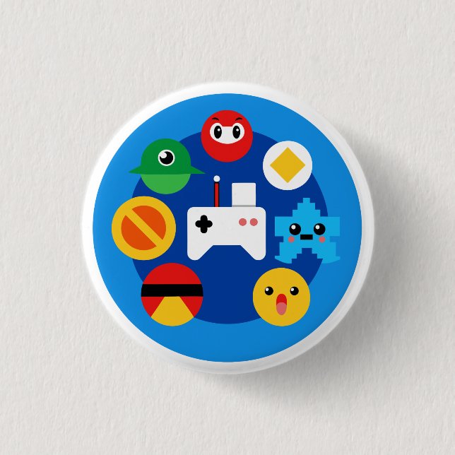 Retro Arcade Fun Button (Vorderseite)