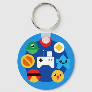 Retro Arcade Fun Schlüsselanhänger