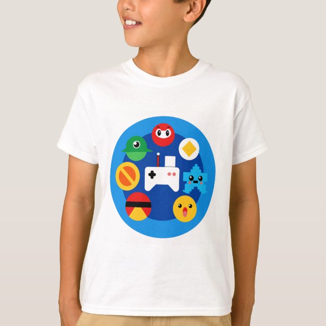 Retro Arcade Fun T-Shirt (Vorderseite)