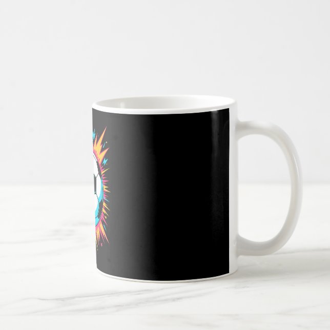 Retro Arcade Fußball Ll  Kaffeetasse (Rechts)