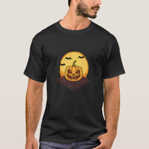 Retro Arcade Game 80er 8 bit Halloween Pumpkin Pre T-Shirt