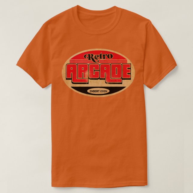 Retro Arcade Gamer T-Shirt (Design vorne)