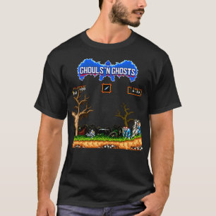 RETRO ARCADE Ghouls n Ghosts PIXEL ART T-Shirt