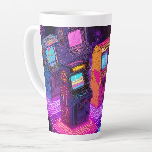 Retro Arcade Machines Milchtasse (Linke Ecke)