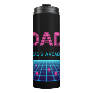 Retro-Arcade-Neon-Vater-Persönliches-Jahr-Vatertag Thermosbecher