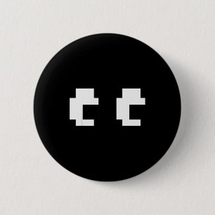 Retro-Arcade-Spiel Geister-Augen Halloween-Gruppen Button