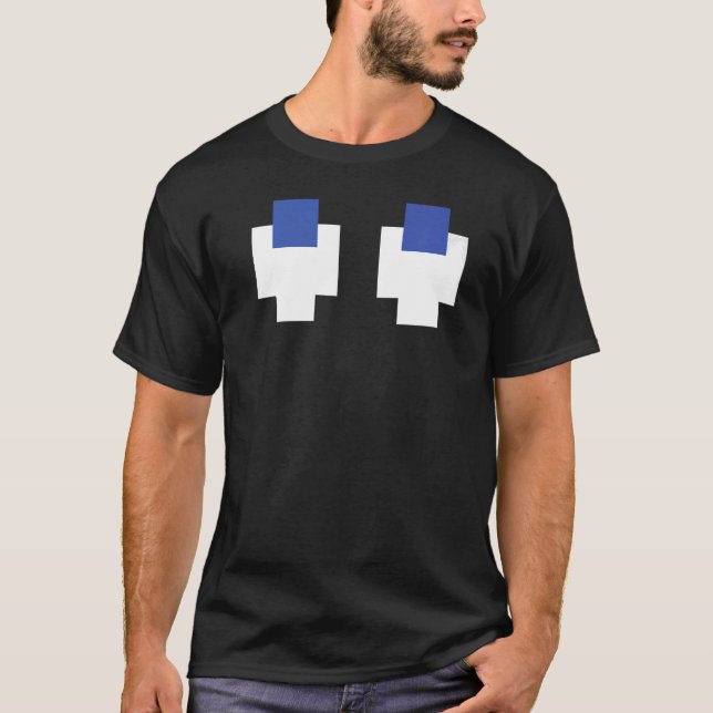 Retro Arcade Video Game Ghost sucht nach T-Shirt (Vorderseite)