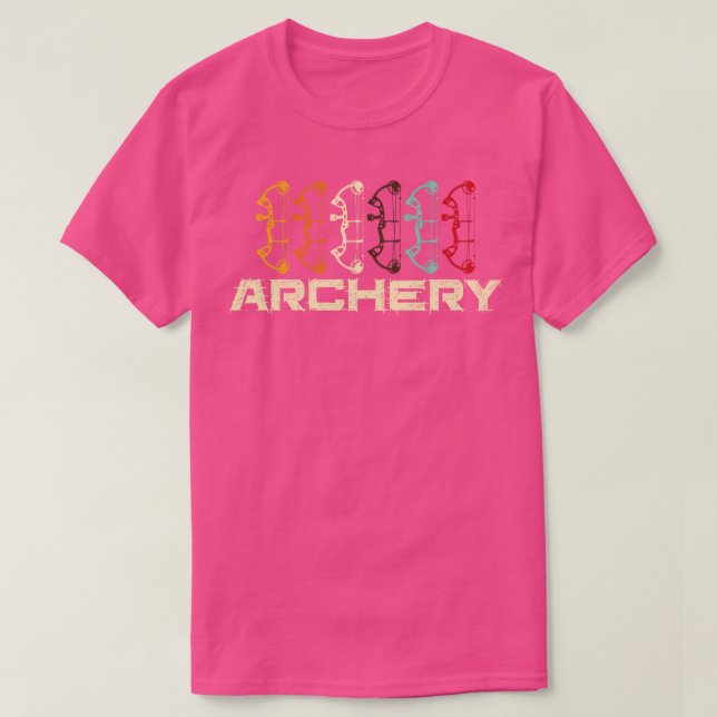 Retro Archery I Bow I Archer T-Shirt (Design vorne)