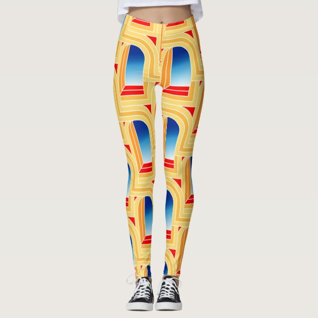 Retro Archway Leggings - Casablanca Window (Vorderseite)