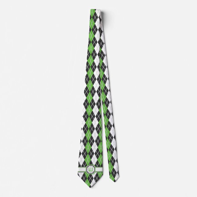 Retro Argyle Men’s Neck Tie Krawatte (Vorderseite)