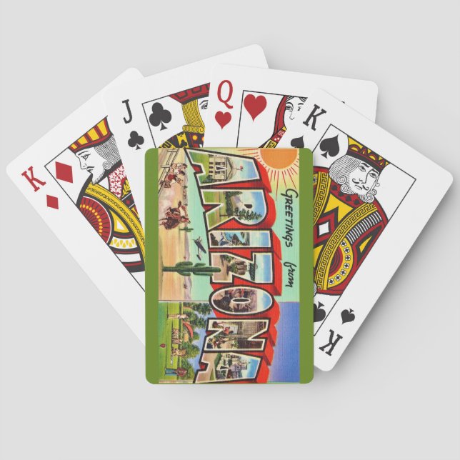 Retro-Arizona-Spielkarten Spielkarten (Rückseite)