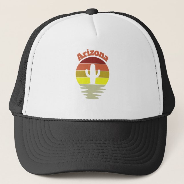 Retro Arizona Truckerkappe (Vorderseite)